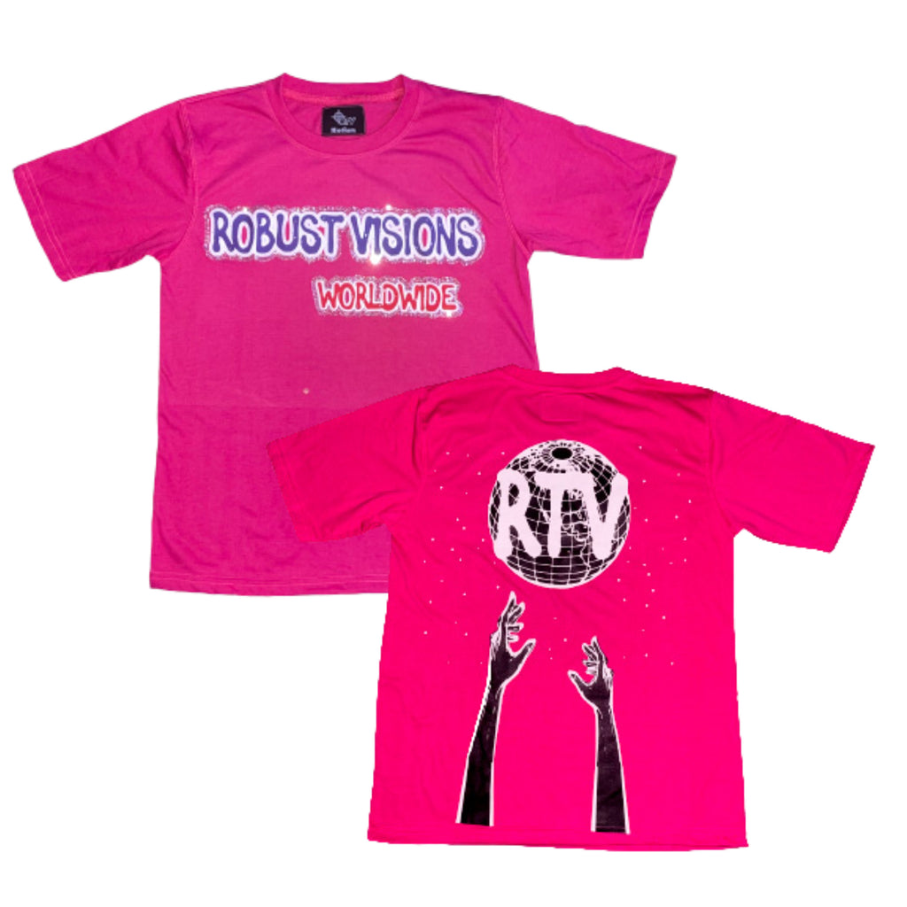 PINK "ROBUSTVISIONS WORLDWIDE" T SHIRT